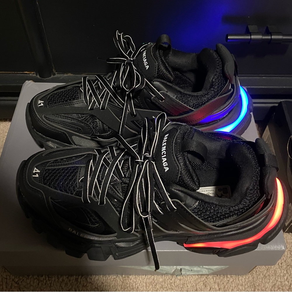 Balenciaga Black Sneakers with LED Lights